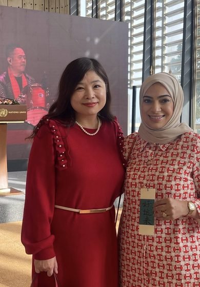 Lubna Qassim, a moment from her career