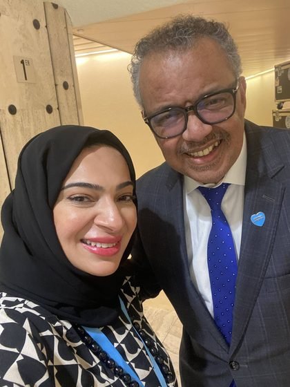 Lubna Qassim, a moment from her career