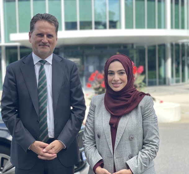 Lubna Qassim, a moment from her career