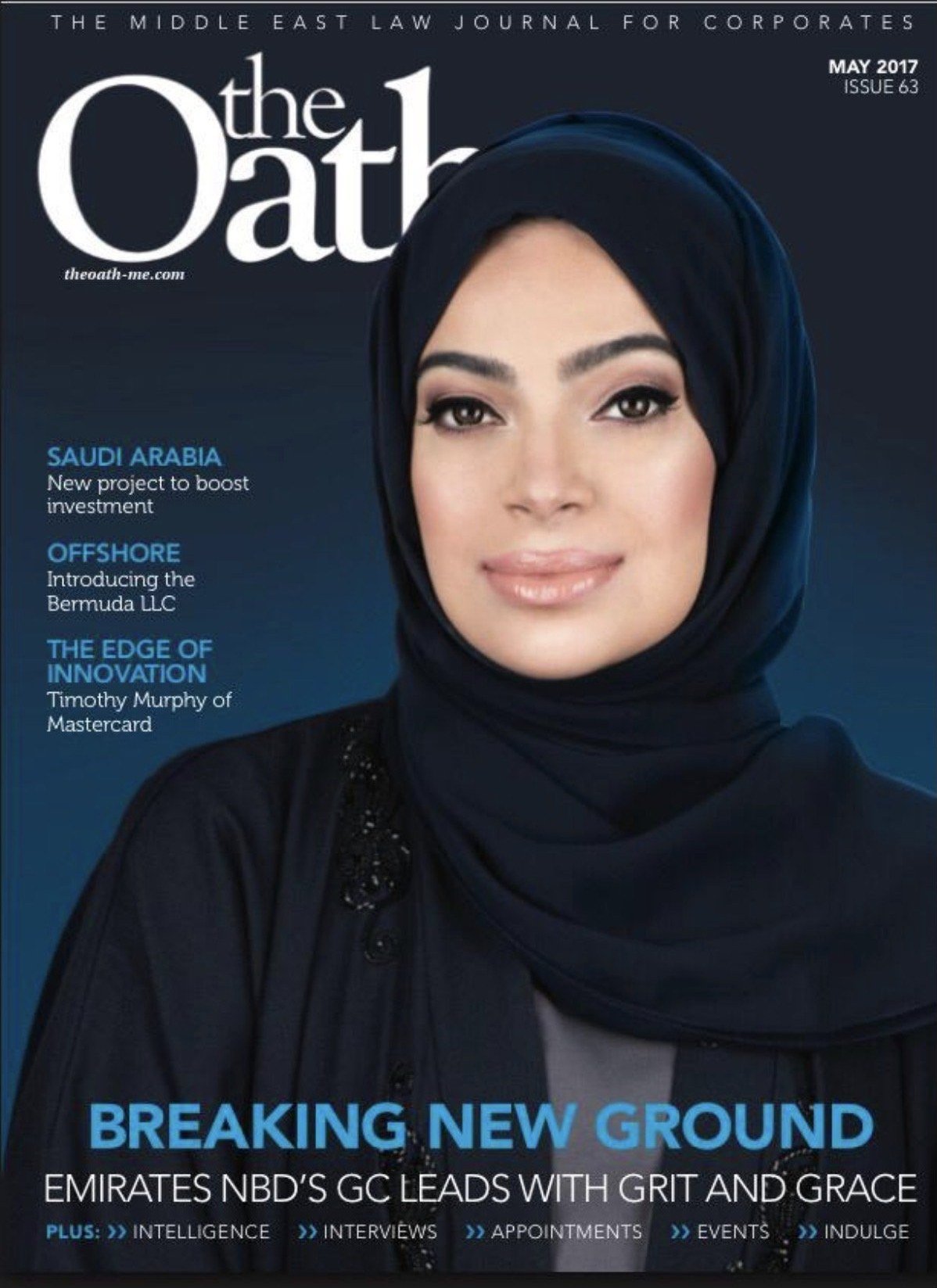 Cover of The Oath, May 2017, Issue 63: Breaking New Ground